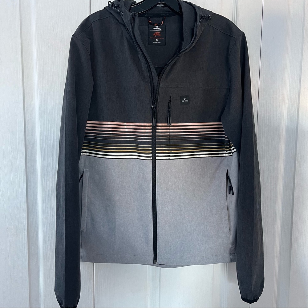 Rip Curl Men's Size Small Anti Series Light Weight Jacket Full Zip with hood